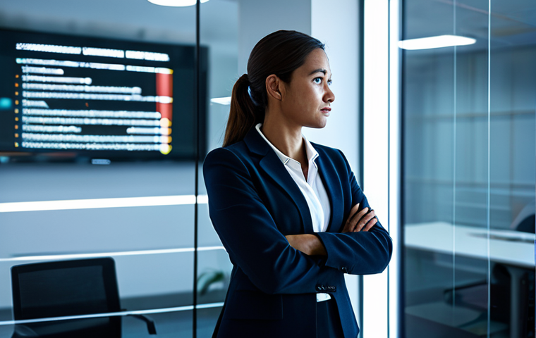 A thoughtful female policy analyst, fully clothed in a modest business suit, standing in a brightly lit, modern office space. She is observing a large, transparent digital screen displaying a complex yet clear data visualization of societal trends and community needs. Her expression conveys empathy and understanding, as if connecting data to real people's lives. Her posture is natural, and her well-formed hands are lightly interacting with the screen. The background subtly features blurred city lights through a window, suggesting real-world impact. High-resolution professional photography, cinematic lighting, accurate reflections, sharp focus. Perfect anatomy, correct proportions, natural body proportions, proper finger count. Fully clothed, appropriate attire, professional dress, safe for work, appropriate content, family-friendly.