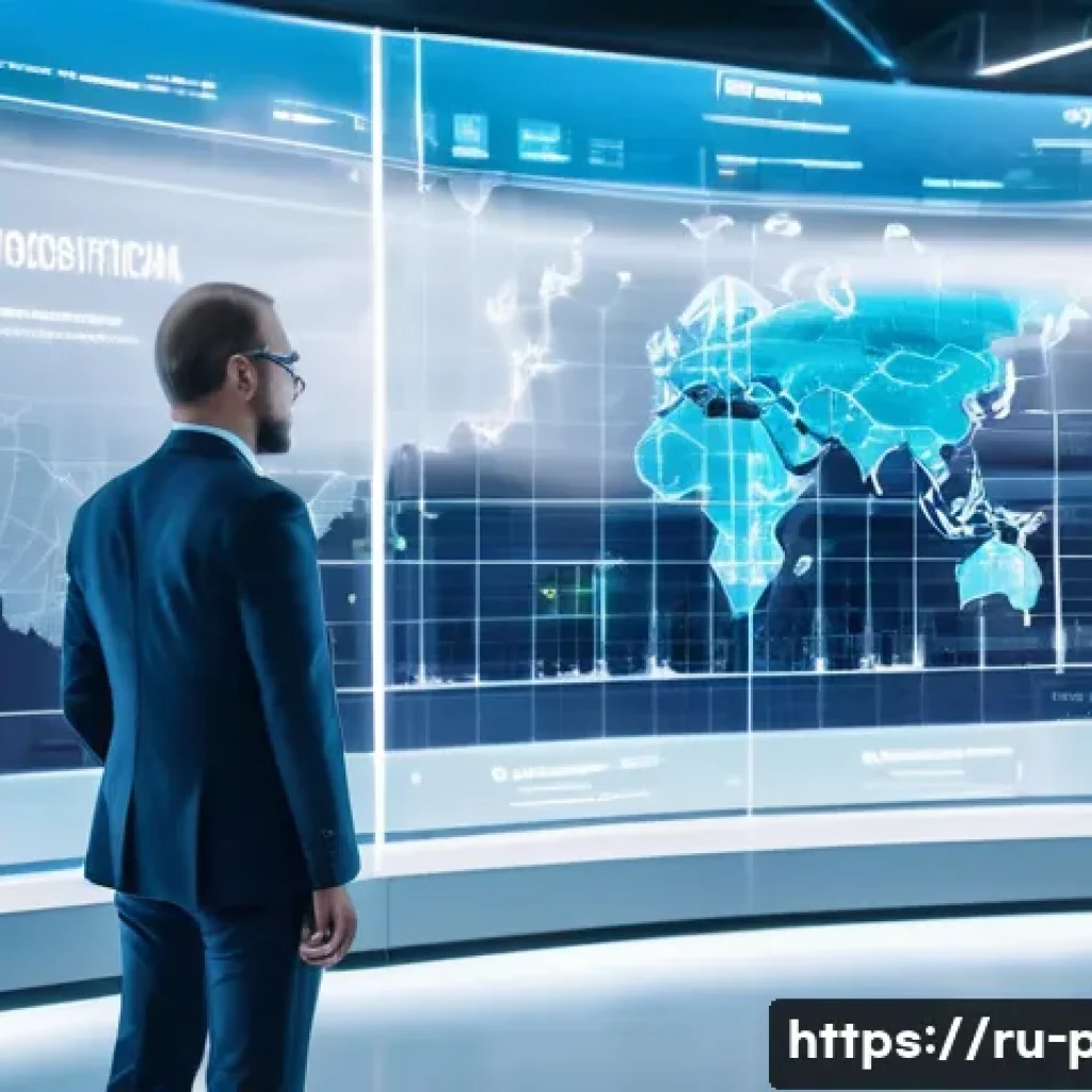 공공정책 관련 최신 서적 추천 - A futuristic government office scene in Russia, featuring diverse officials collaborating around tra...